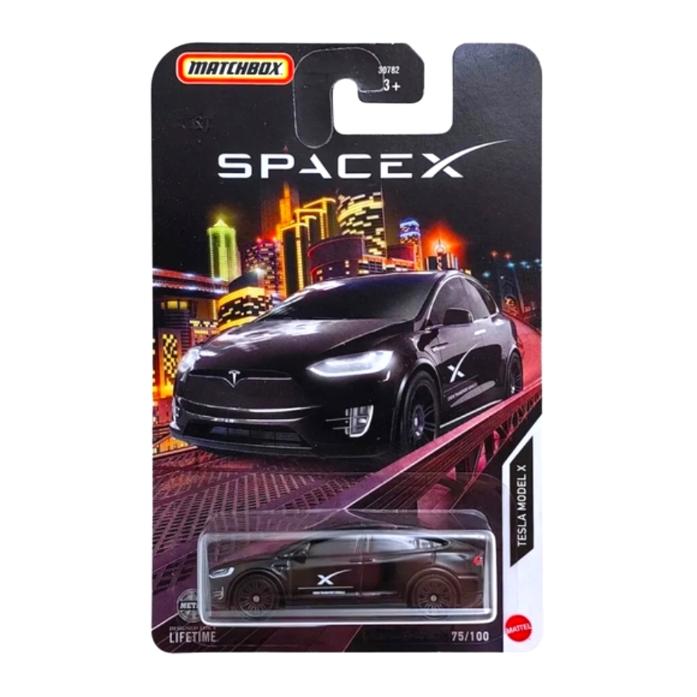 Tesla Space X Model X Special Edition Black Matchbox 2024 1:64